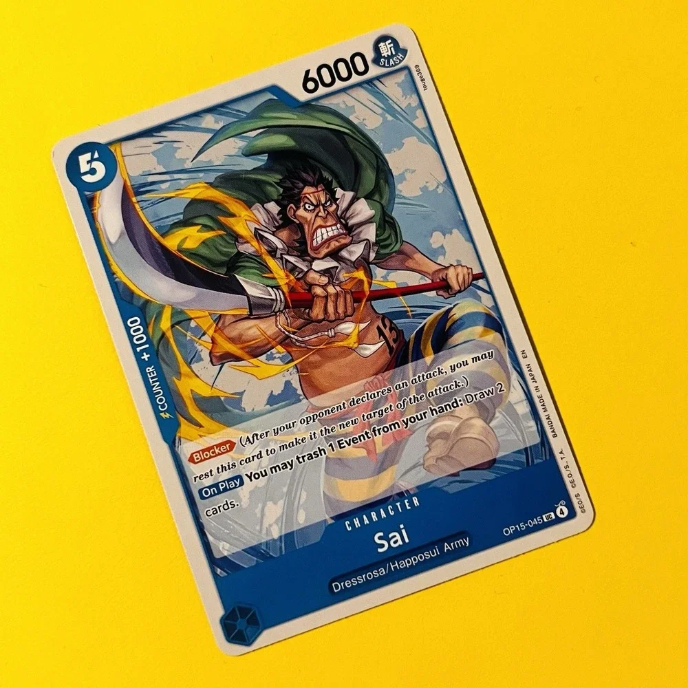 One Piece Sai Character OP15-045 UC Bandai Card Game